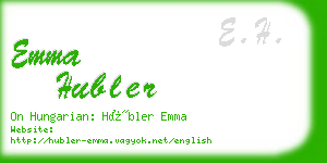 emma hubler business card